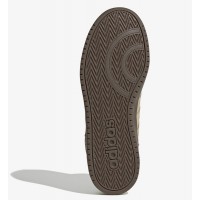 Зимние кроссовки Adidas Hoops 2.0 высокие бежевые